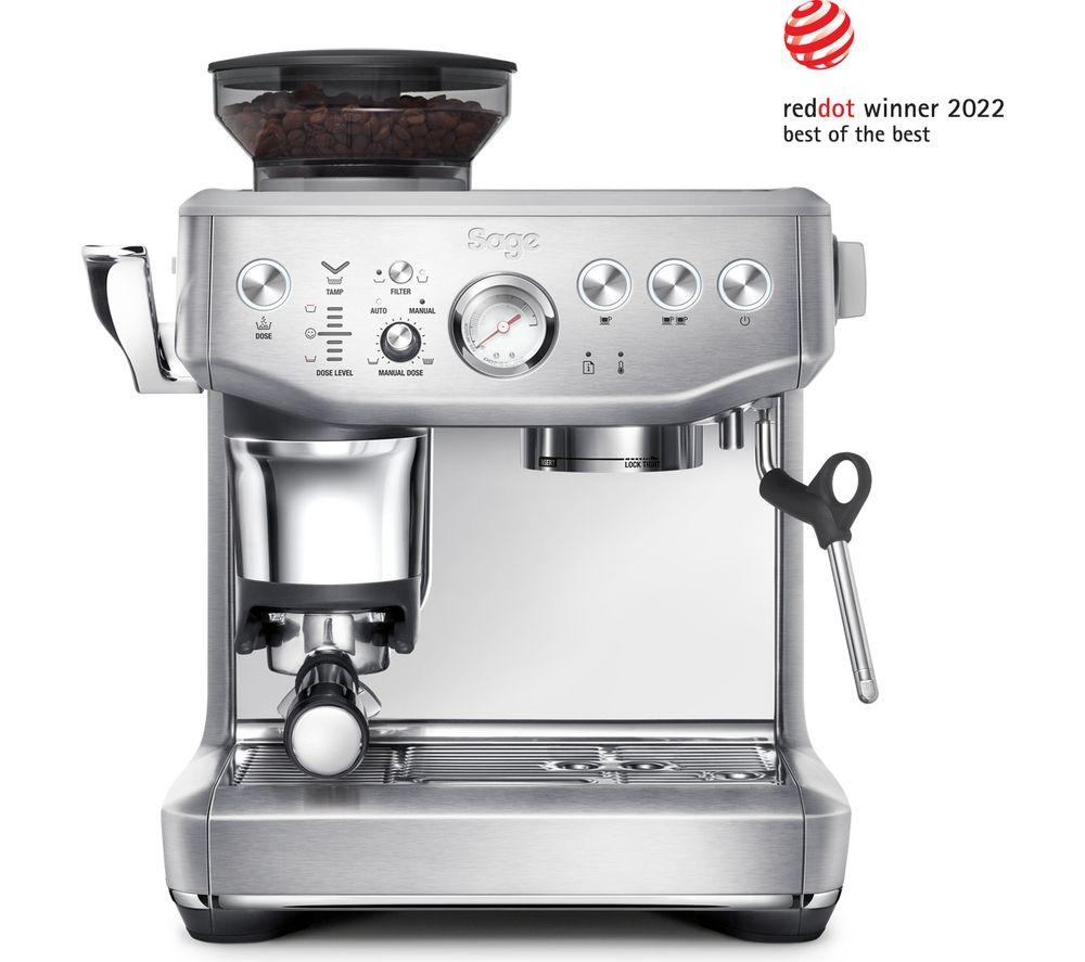 SAGE The Barista Express Impress SES876 Espressomaschine mit integriertem Mahlwerk – Edelstahl