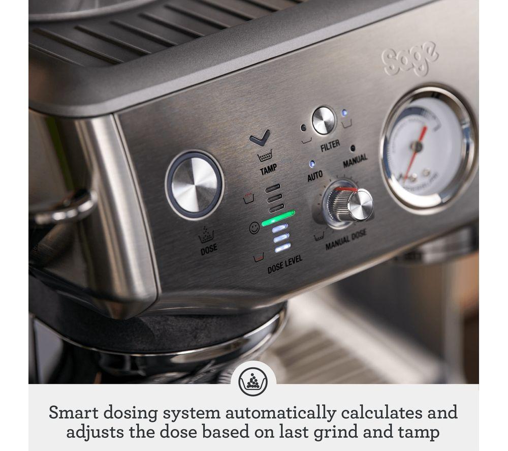 SAGE The Barista Express Impress SES876 Espressomaschine mit integriertem Mahlwerk – Edelstahl