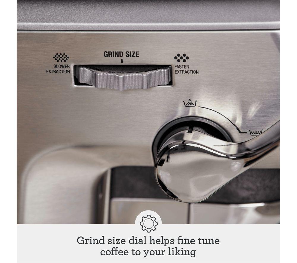 SAGE The Barista Express Impress SES876 Espressomaschine mit integriertem Mahlwerk – Edelstahl