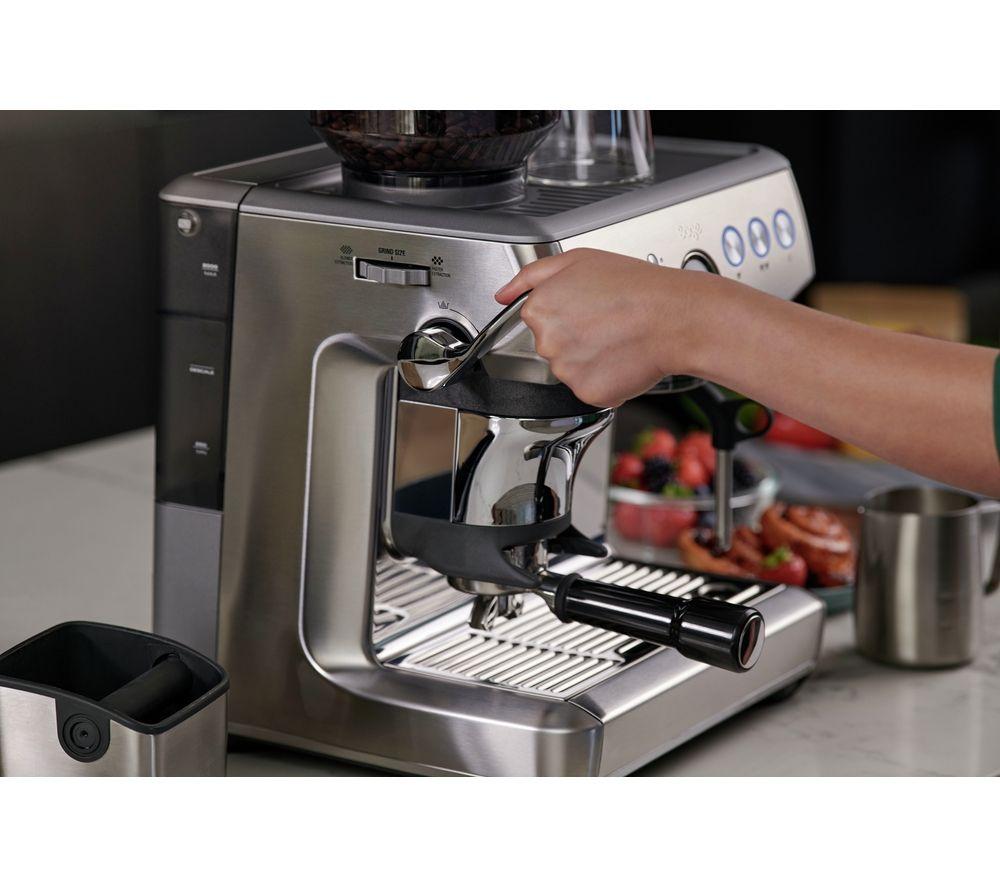 SAGE The Barista Express Impress SES876 Espressomaschine mit integriertem Mahlwerk – Edelstahl