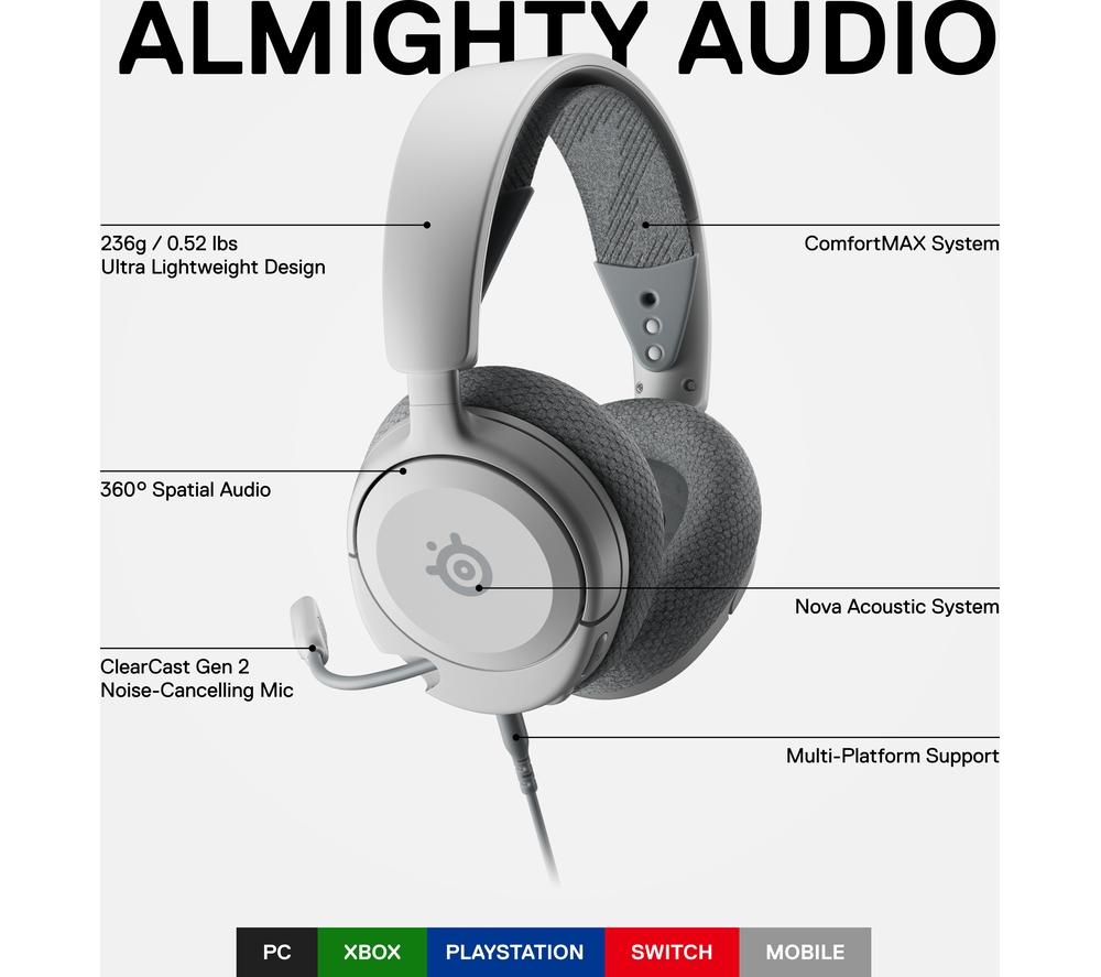 STEELSERIES Arctis Nova 1 Gaming Headset - White