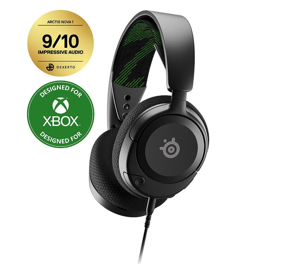 STEELSERIES Arctis Nova 1X 7.1 Gaming Headset - Black & Green