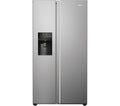 HAIER HSR5918DIMP American-Style Fridge Freezer - Platinum Inox