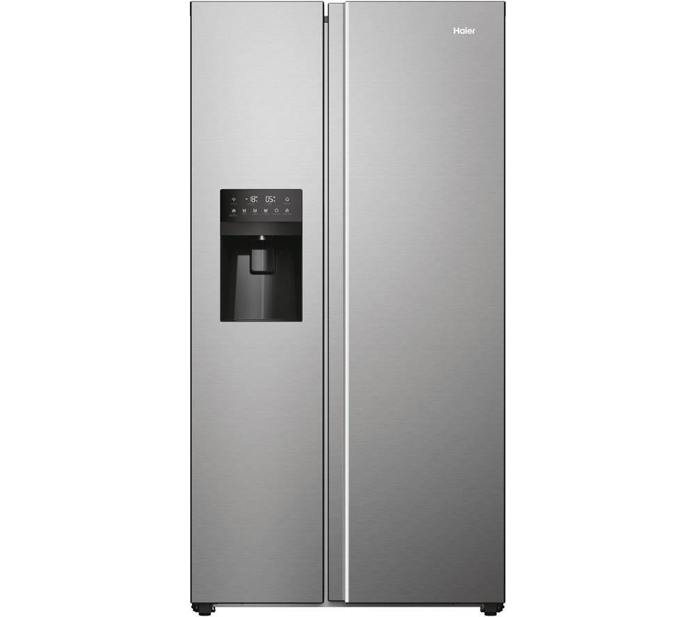 HAIER HSR5918DIMP American-Style Fridge Freezer - Platinum Inox