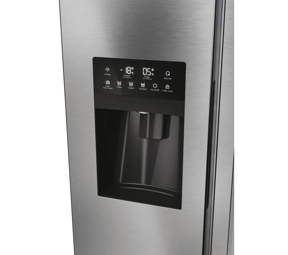 Frigorífico americano HAIER HSR5918DIMP - Acero Inoxidable Platino