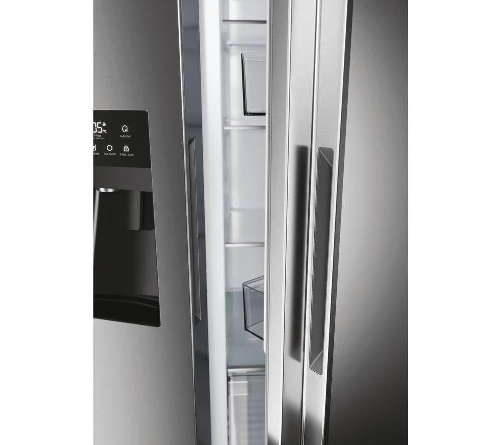 Frigorífico americano HAIER HSR5918DIMP - Acero Inoxidable Platino