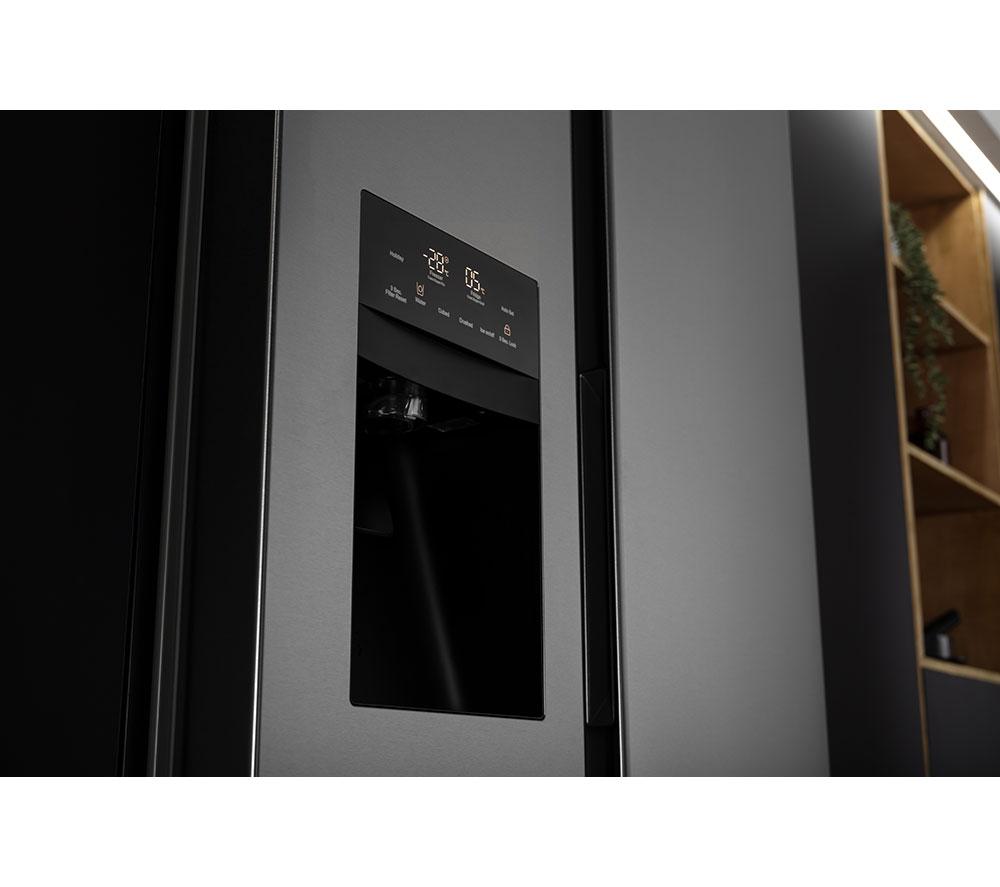 Frigorífico americano HAIER HSR5918DIMP - Acero Inoxidable Platino
