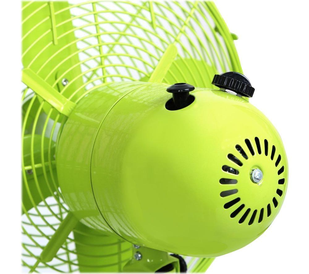 INTERIORS by Premier Portable 12" Desk Fan - Lime Green