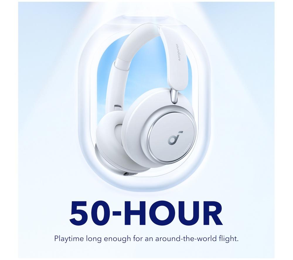 Audífonos inalámbricos con cancelación de ruido SOUNDCORE Space Q45 Bluetooth - Blanco