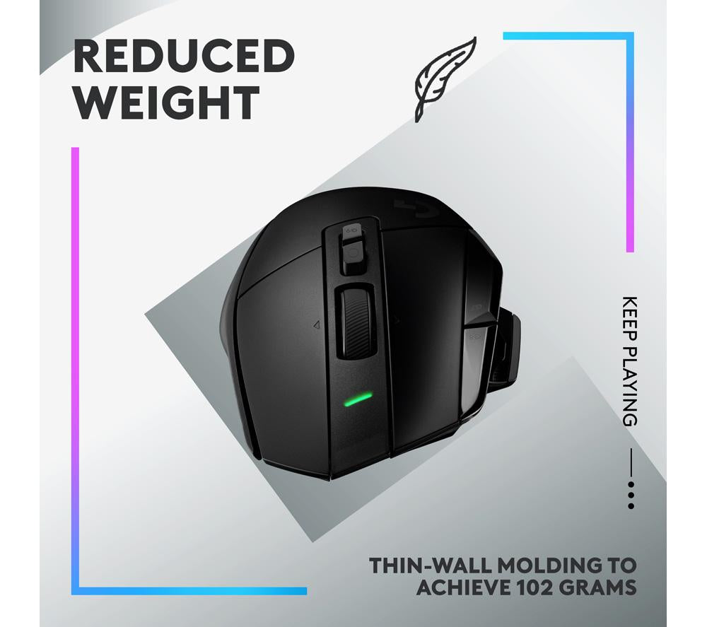 LOGITECH G502 X Lightspeed Wireless Optical Gaming Mouse - Black