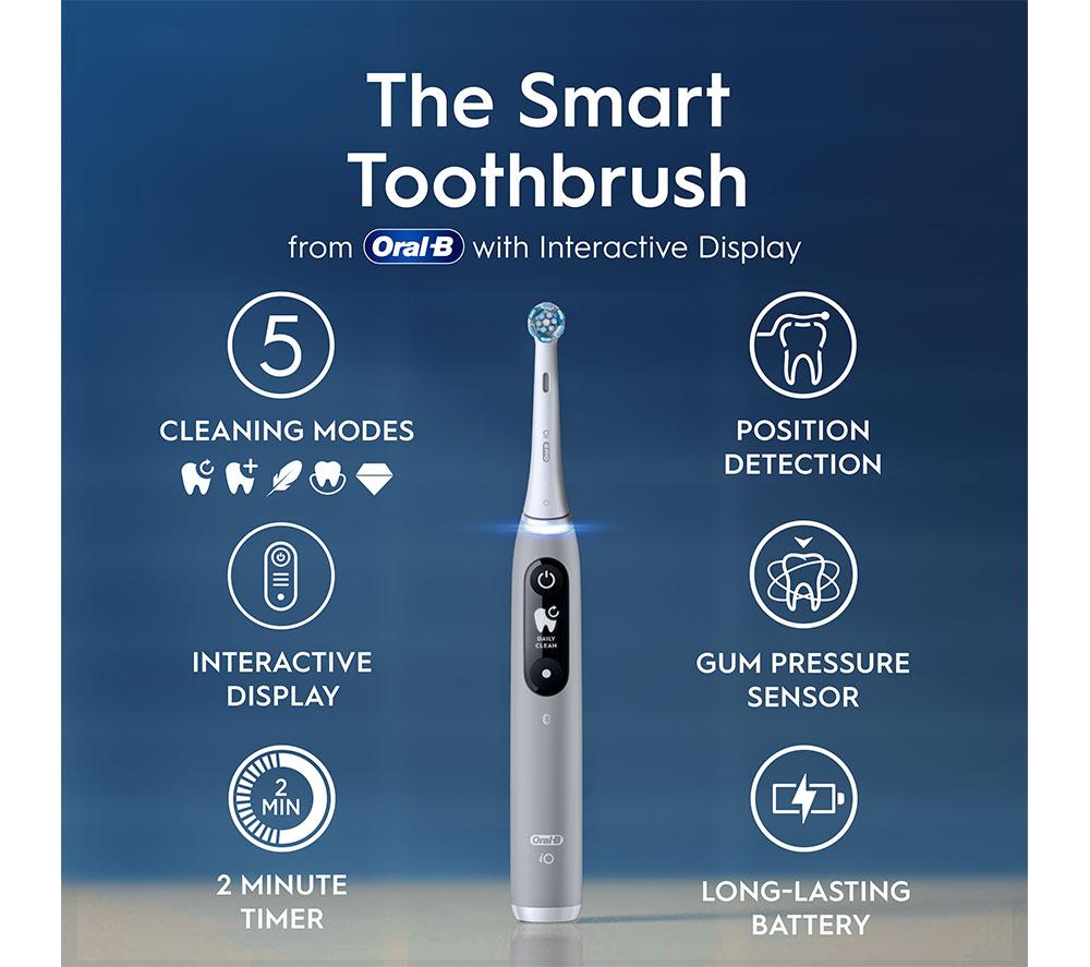 ORAL-B iO6 Electric Toothbrush & Travel Case - Grey Opal