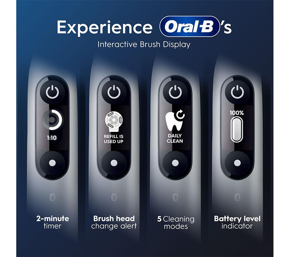ORAL-B iO6 Electric Toothbrush & Travel Case - Grey Opal