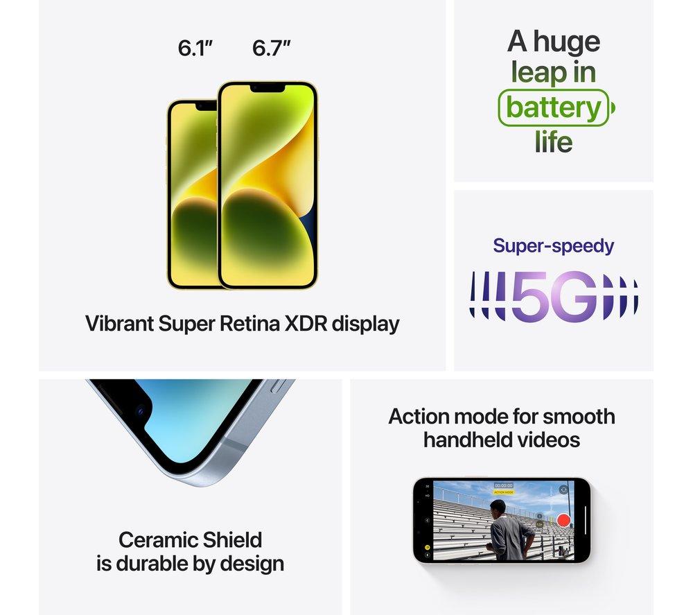 APPLE iPhone 14 - 128 GB, Midnight