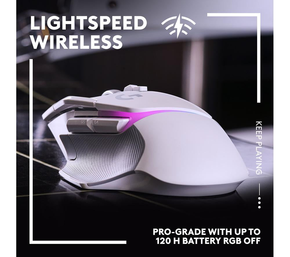 Ratón óptico inalámbrico para gaming LOGITECH G502 X Plus Lightspeed - Blanco