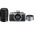 NIKON Z fc Mirrorless Camera with NIKKOR Z DX 16-50 mm f/3.5-6.3 VR & 50-250 mm f/4.5-6.3 VR Lens - Silver