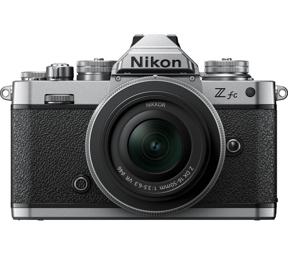 NIKON Z fc Mirrorless Camera with NIKKOR Z DX 16-50 mm f/3.5-6.3 VR Lens - Silver