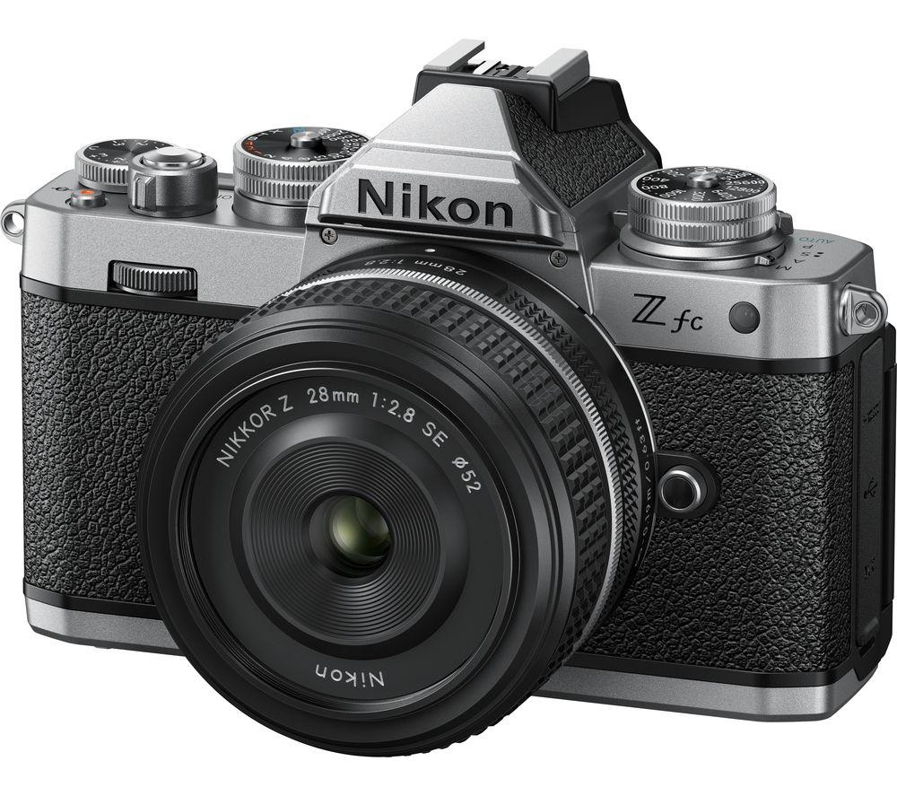NIKON Z fc Mirrorless Camera with NIKKOR Z 28 mm f/2.8 SE Lens - Silver