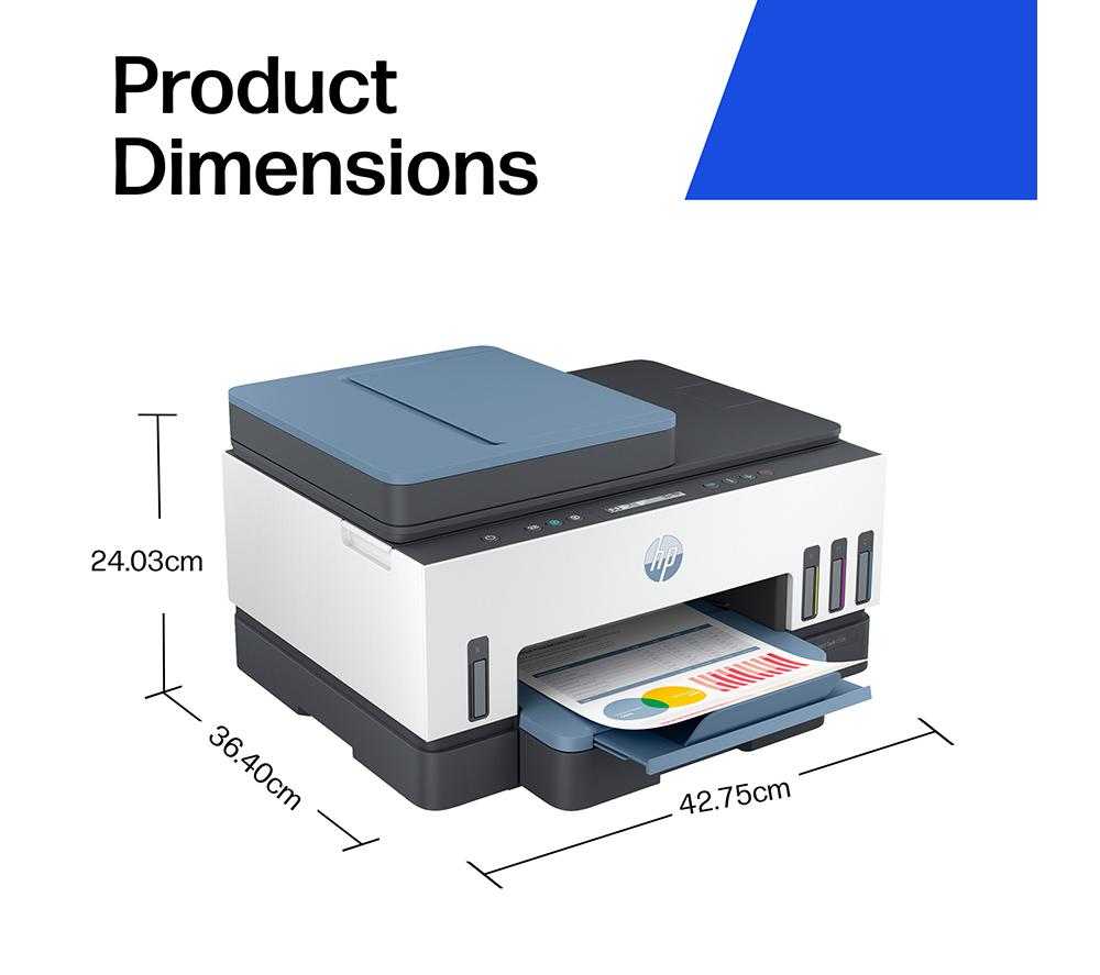 Impresora de tanque de tinta inalámbrica todo en uno HP Smart Tank 7306 | Oficina en casa | Hasta 3 años de tinta incluidos