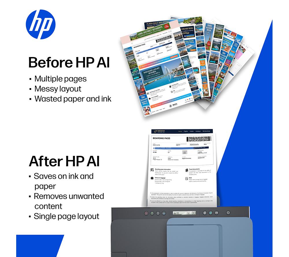 Impresora de tanque de tinta inalámbrica todo en uno HP Smart Tank 7306 | Oficina en casa | Hasta 3 años de tinta incluidos