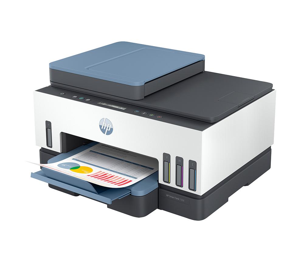 Impresora de tanque de tinta inalámbrica todo en uno HP Smart Tank 7306 | Oficina en casa | Hasta 3 años de tinta incluidos