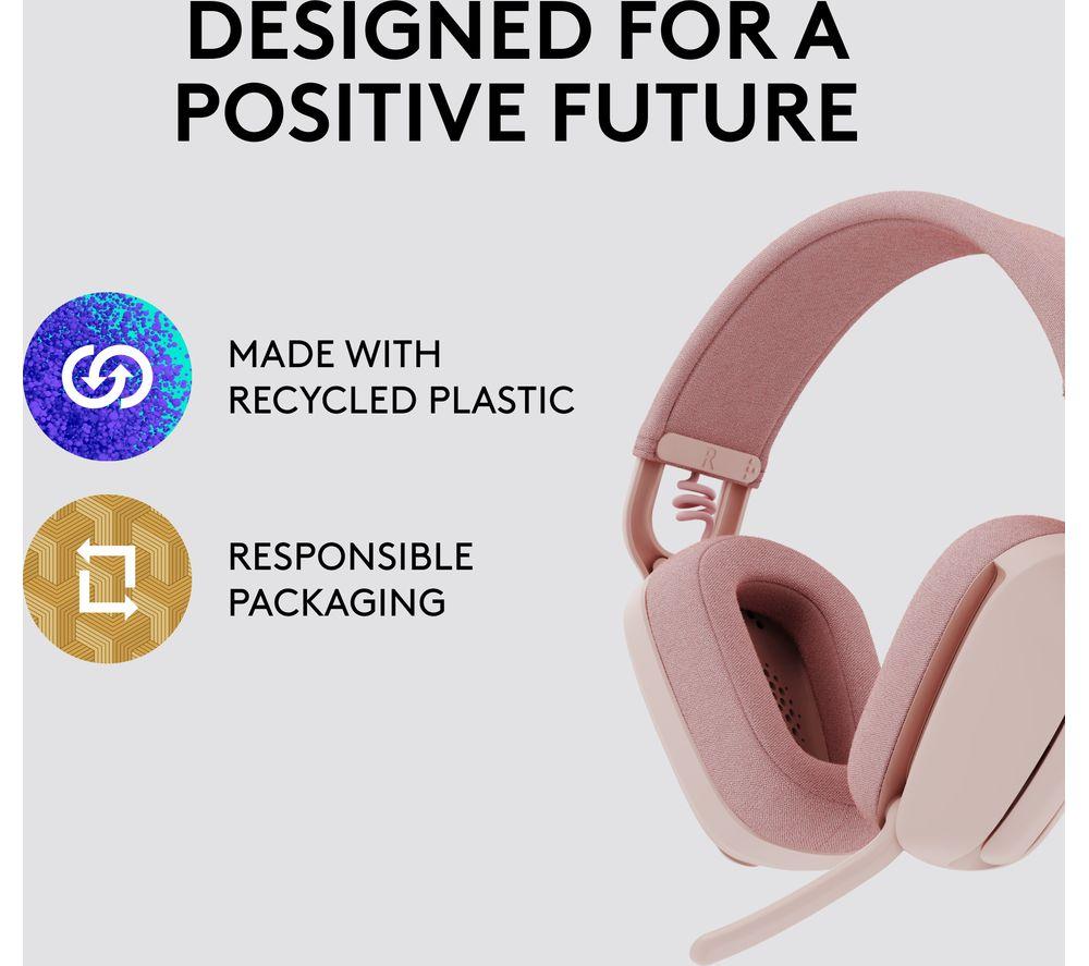 LOGITECH Zone Vibe 100 Wireless Headset - Rose