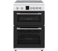 MONTPELLIER MDOG60LW 60 cm Gas Cooker - White & Silver