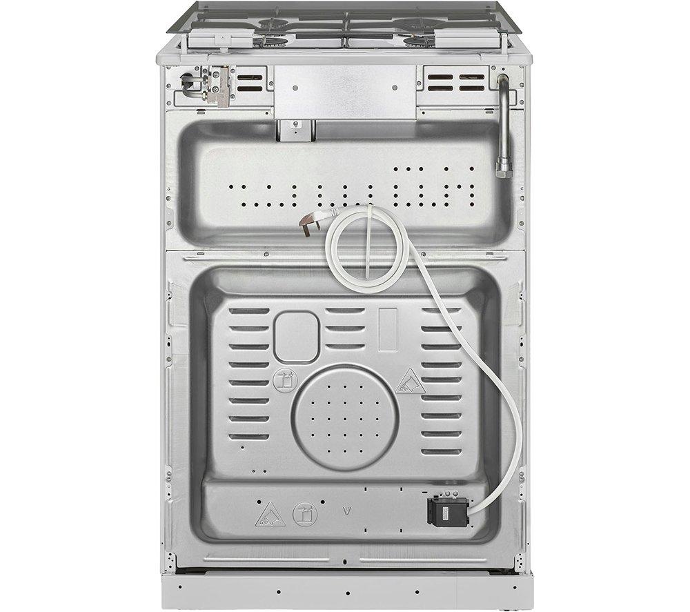 MONTPELLIER MDOG60LW Cocina de gas de 60 cm - Blanca y plateada