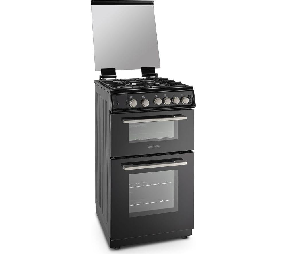 MONTPELLIER MDOG50LK 50 cm Gas Cooker - Black & Silver