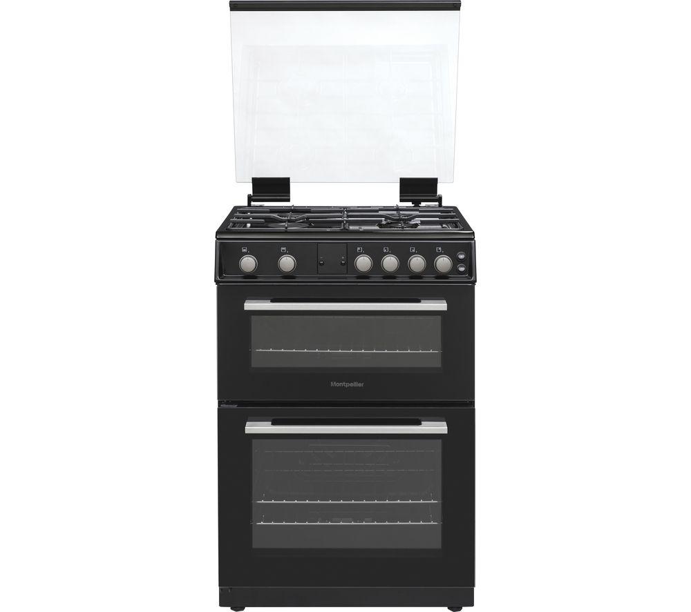 MONTPELLIER MDOG60LK 60 cm Gas Cooker - Black & Silver