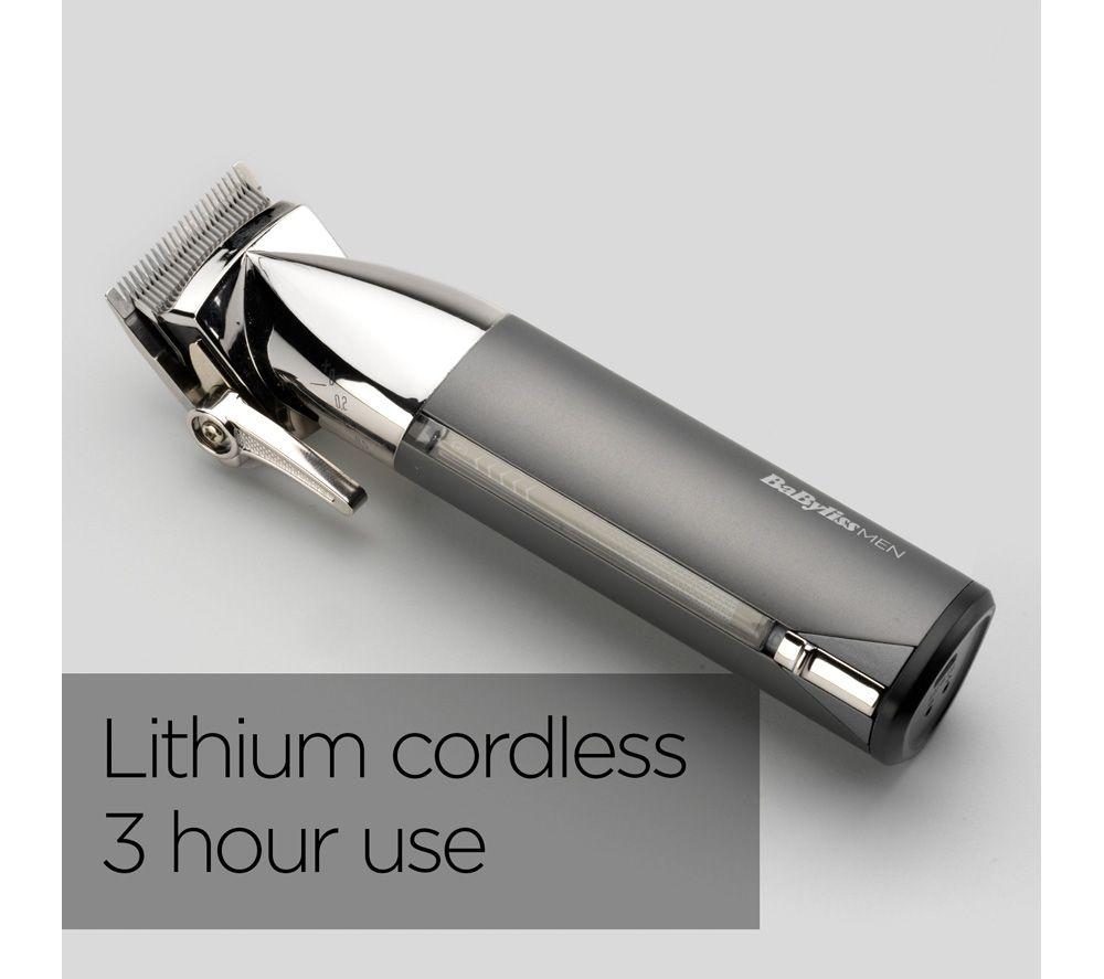 BABYLISS Super-X Metal Series Hair Clipper - Black & Silver
