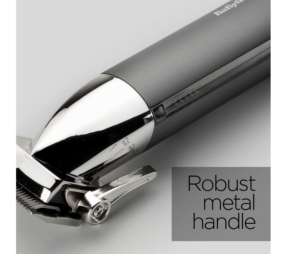 BABYLISS Super-X Metal Series Hair Clipper - Black & Silver