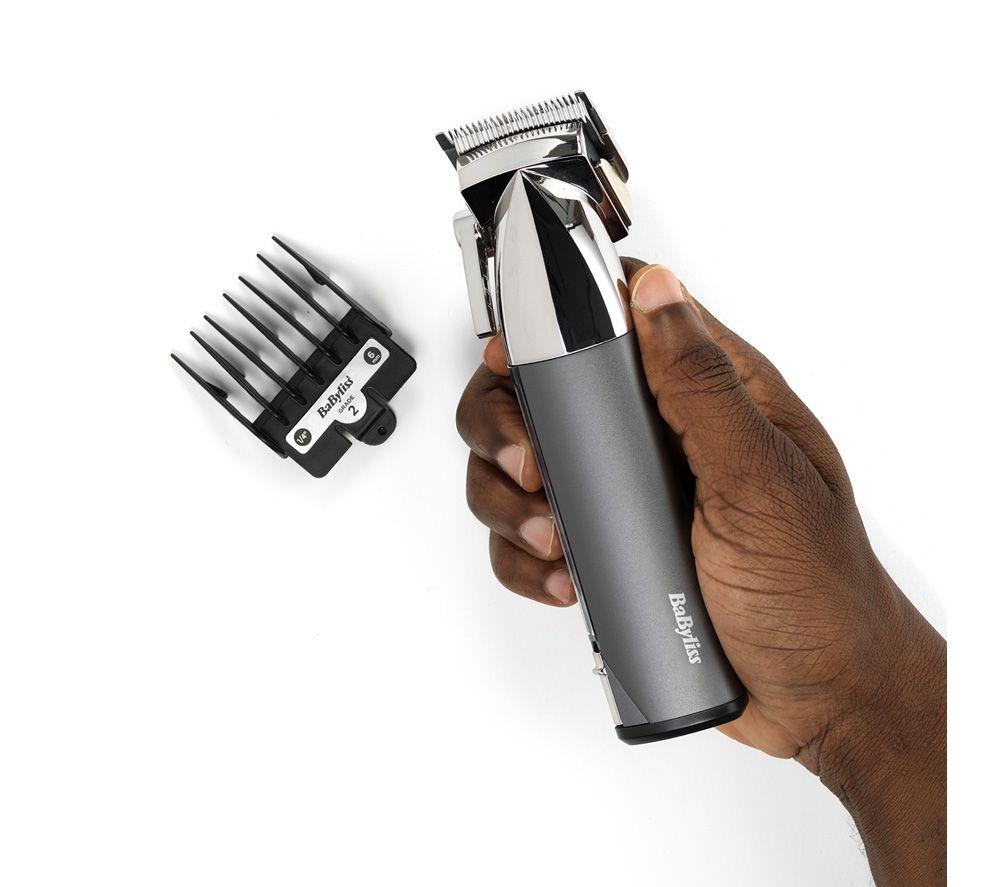 BABYLISS Super-X Metal Series Hair Clipper - Black & Silver