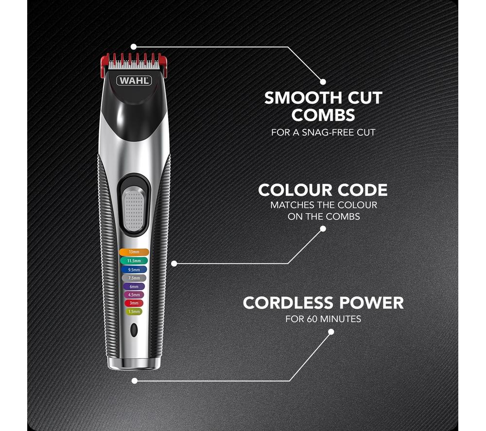 WAHL Colour Trim Stubble & Beard Trimmer Kit - Black & Silver