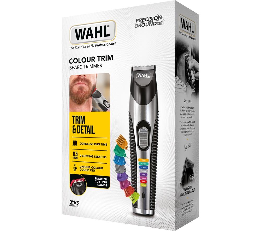 WAHL Colour Trim Stubble & Beard Trimmer Kit - Black & Silver