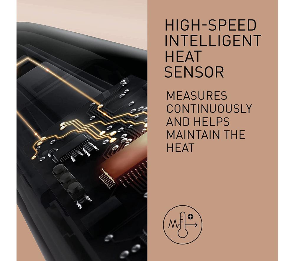 PANASONIC Nanoe EH-HS0E Hair Straightener - Black & Champagne Gold