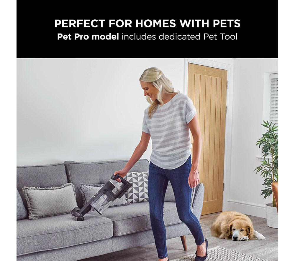 SHARK Stratos Anti Hair Wrap Plus Pet Pro IZ420UKT Cordless Vacuum Cleaner - Silver