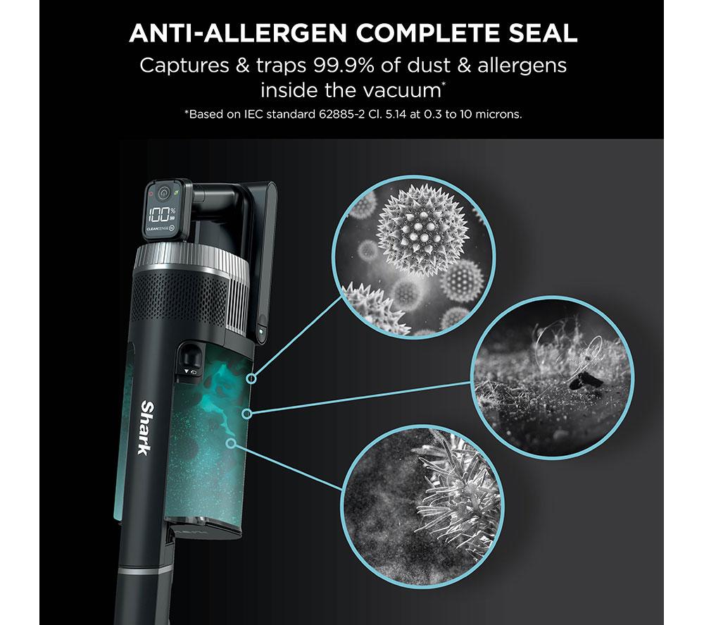 SHARK Stratos Anti Hair Wrap Plus Pet Pro IZ420UKT Cordless Vacuum Cleaner - Silver