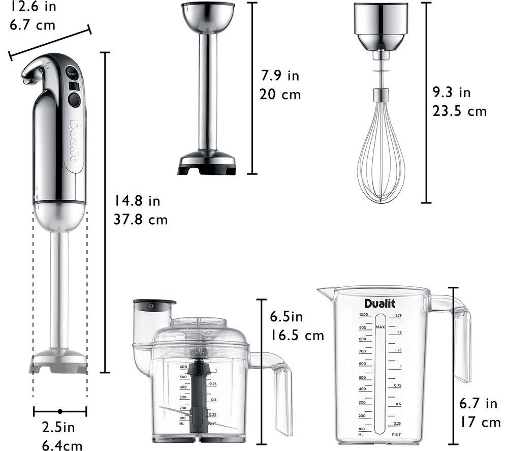 Batidora de mano DUALIT 88910 - Plata