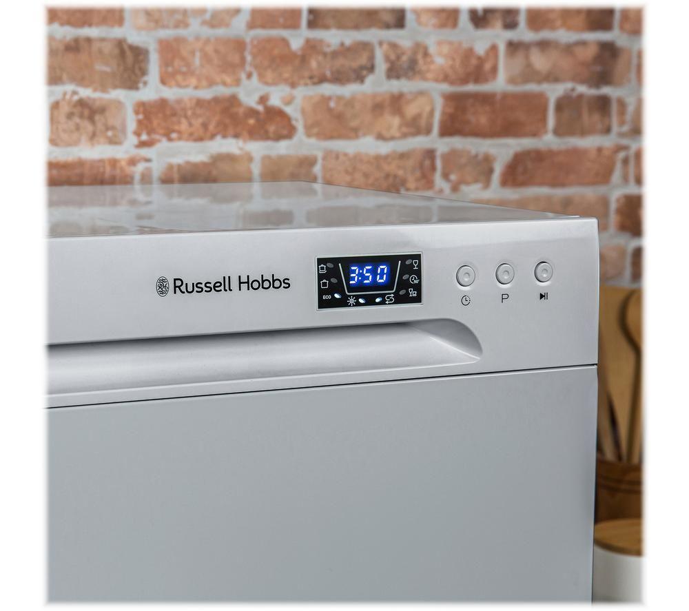 RUSSELL HOBBS RHTTDW6S Table Top Dishwasher - Silver