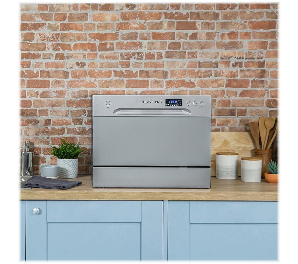 RUSSELL HOBBS RHTTDW6S Table Top Dishwasher - Silver