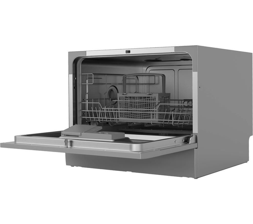 RUSSELL HOBBS RHTTDW6S Table Top Dishwasher - Silver