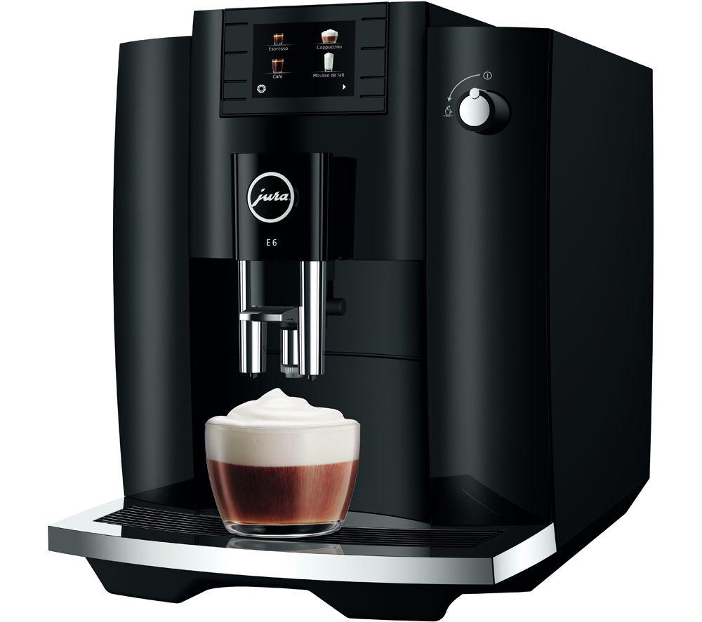 JURA E6 Bean to Cup Coffee Machine - Black