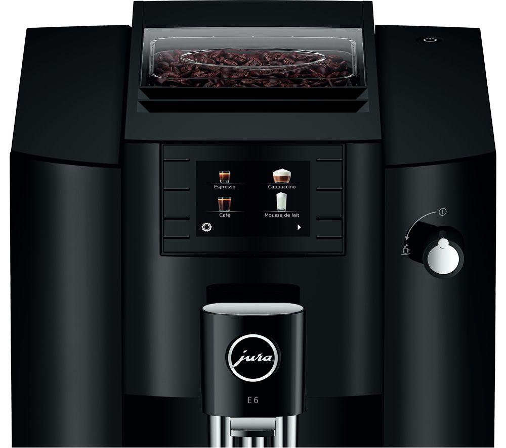 JURA E6 Bean to Cup Coffee Machine - Black