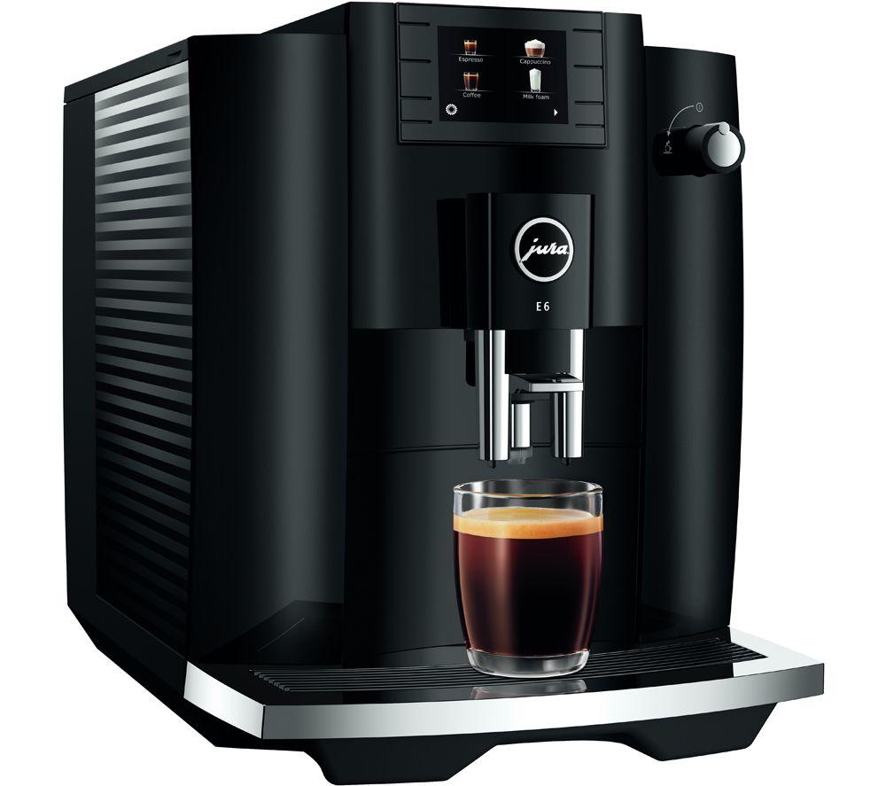 JURA E6 Bean to Cup Coffee Machine - Black