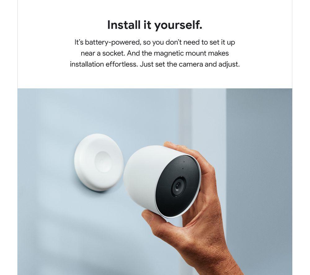 GOOGLE Nest Cam Indoor & Outdoor & Nest Cam Indoor Smart Security Camera Bundle