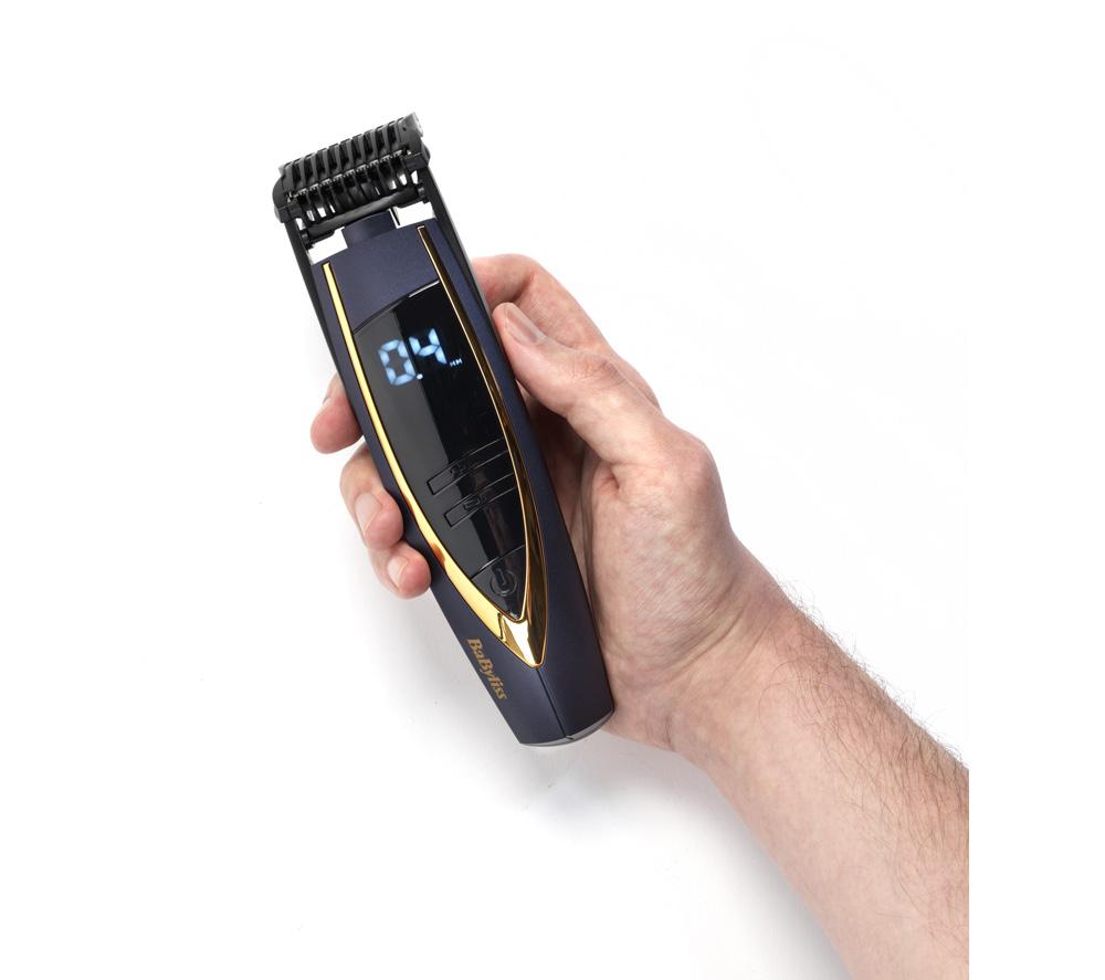 BABYLISS Recortadora de barba para uso en húmedo y seco Super Stubble XTP - Azul y dorado