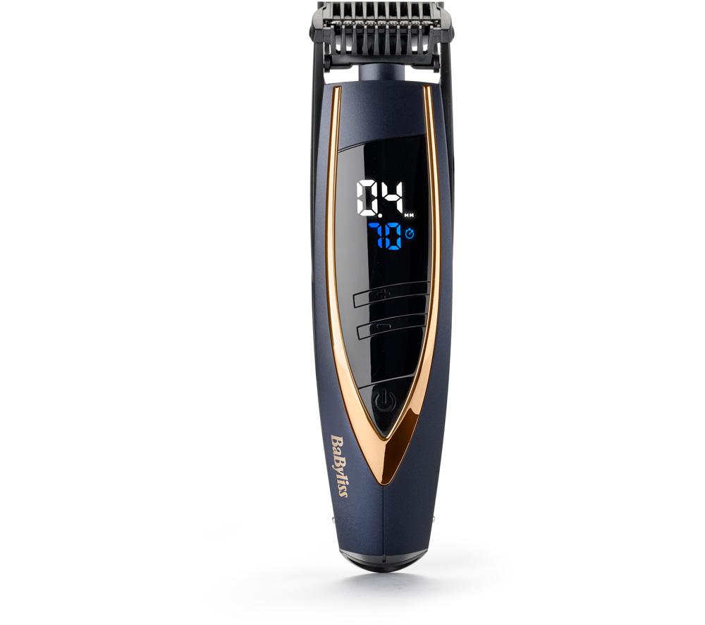 BABYLISS Recortadora de barba para uso en húmedo y seco Super Stubble XTP - Azul y dorado