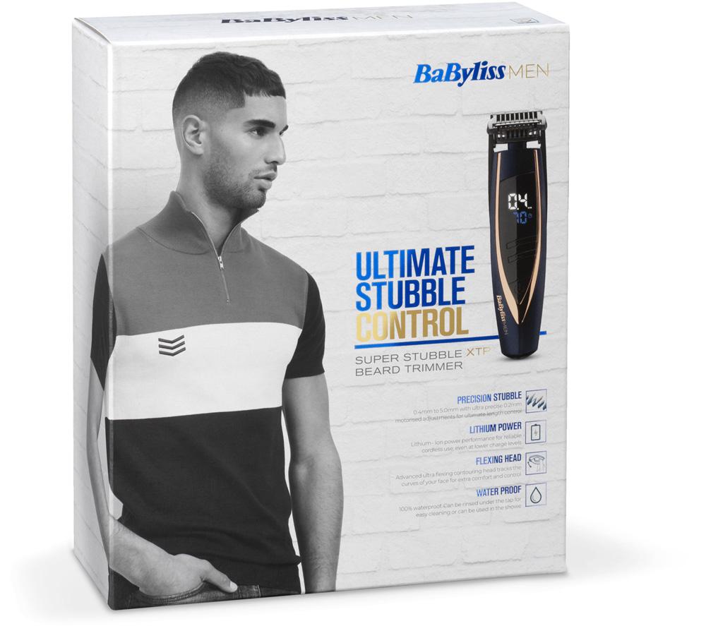 BABYLISS Recortadora de barba para uso en húmedo y seco Super Stubble XTP - Azul y dorado