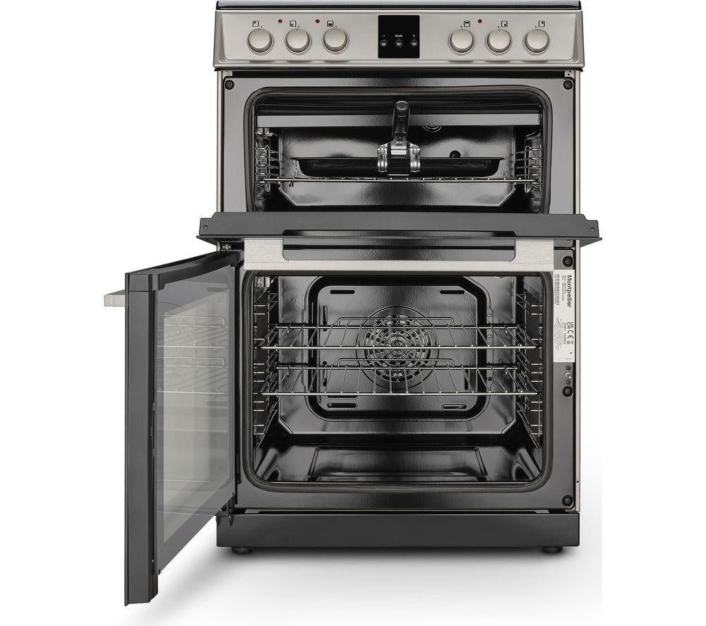 MONTPELLIER MDOC60FS 60 cm Electric Ceramic Cooker - Black & Silver