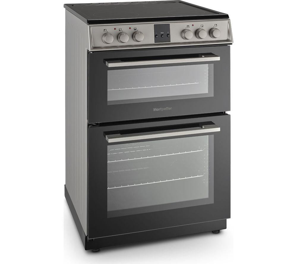 MONTPELLIER MDOC60FS 60 cm Electric Ceramic Cooker - Black & Silver